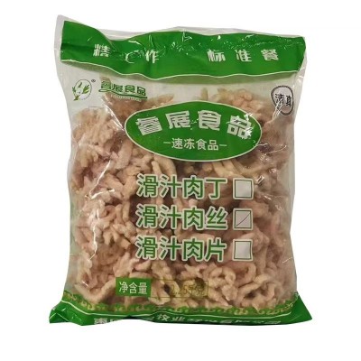 新鲜冷冻鸡丝鸡肉切片食堂食材原料预制菜食材速冻鸡肉丝团餐学校图5