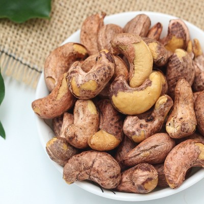 鲜记 精品罐装紫衣腰果500g每日坚果炒货 办公室零食小吃腰果仁图2