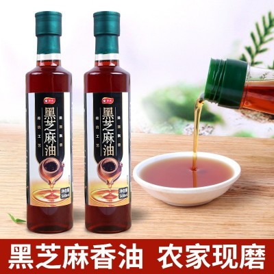 黑芝麻香油厂家批发商用调味油食用油凉拌香油芝麻油纯正家用麻油图5