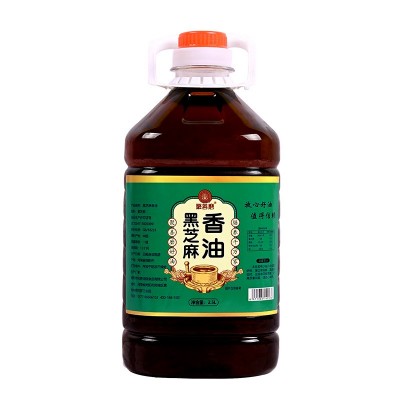 批发小磨香油黑芝麻油大桶装餐饮饭店商用油火锅油碟凉拌菜食用油图4