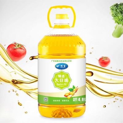 明富豆油5L厂家直销一级压榨豆油家用商用健康烹饪非转基因图2