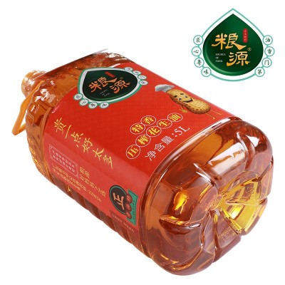 佛山粮源一级特香花生油浓香食用油 一罐大瓶装5升花生油厂家批发图2