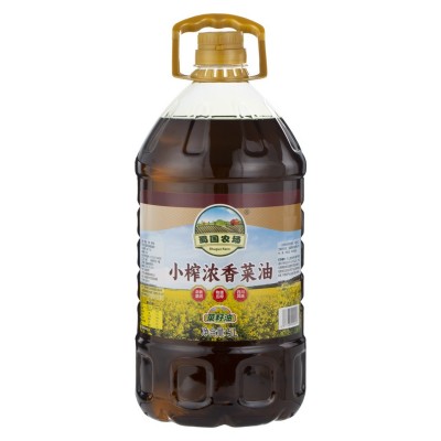正宗四川菜油厂家直销非转基因食用油餐饮批发小榨浓香菜油5L图5