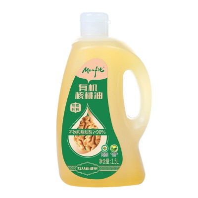 MONFIT 新疆有机核桃油一级压榨3斤 凉拌炒菜健康食用油量大优惠