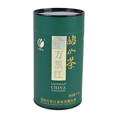 绿茶青岛特产万里江125克装崂山绿茶罐装过节送礼耐泡崂 山绿茶图5